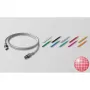 EasyLan PushPull IP20 patch kábel Cat. 6A DualBoot 1m sivý