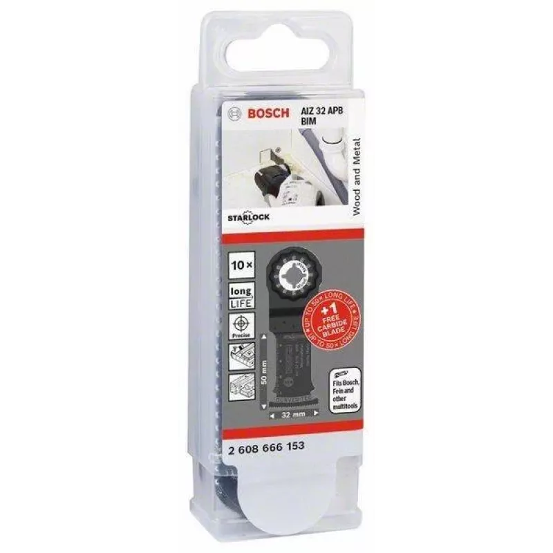 Bosch Starlock AIZ 32 APB + AIZ 32 APIT sada čepelí pre multitool, 11-dielna