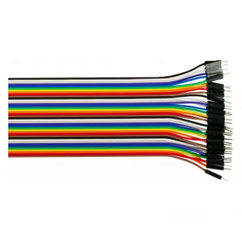 Kabelmeister Jumper Wire 40-Pin, oddeľovateľné vodiče pre Arduino, Raspberry Pi atď., Male-to-Male