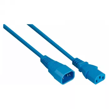 Kabelmeister IEC predlžovací kábel C14 na C13, modrý, 1,8 m, 0,75 mm²