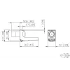 METZ CONNECT koaxiálny modul IEC konektor samec / F konektor samica 130898-03-I