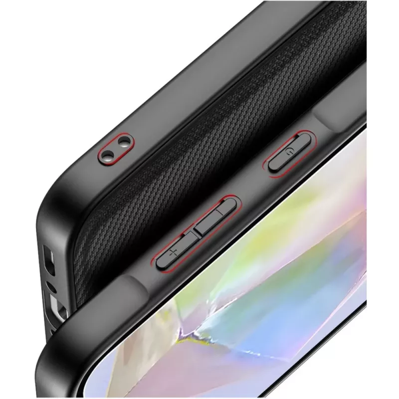 Nevox StyleShell NYLO ochranné puzdro pre Samsung Galaxy A37 5G, čierne (2604)
