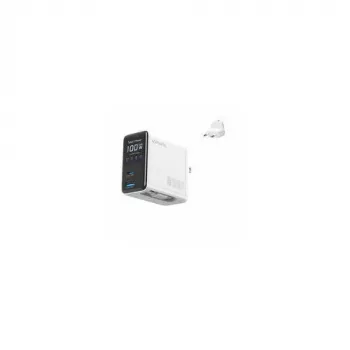 4smarts GaN FlexScreen AI 100W 2x USB-C + USB-A biely nabíjací adaptér