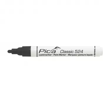 Pica Classic priemyselný lakový marker, 2-4mm guľatý hrot, čierny