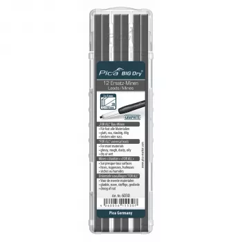 PICA-MARKER Pica BIG DRY náhradné tuhy 2B čierne balenie 12 ks 150 mm