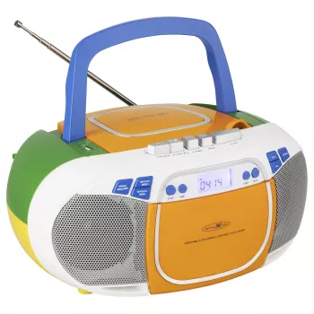 Reflexion RCR2880 prenosný CD prehrávač s FM/AM rádiom, viacfarebný