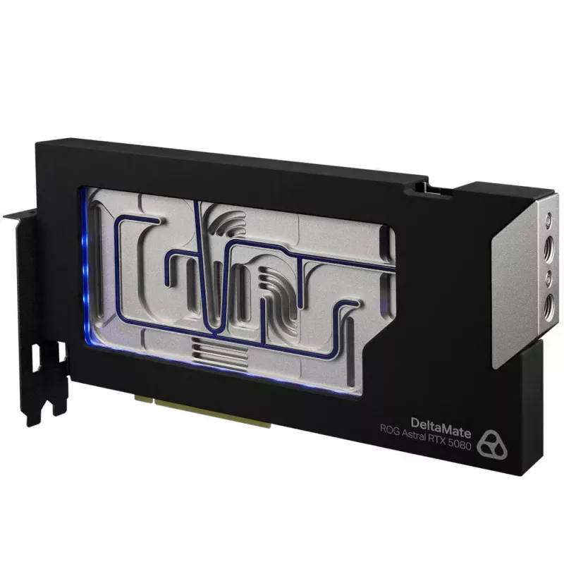 Thermal Grizzly DeltaMate 5080 Astral GPU vodný blok, ARGB, s backplate - akryl, čierny