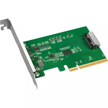 ICY DOCK EXLink MB409A5 MCIO 8i (SFF-TA-1016) na PCIe 5.0 x8 adaptér s Redriver