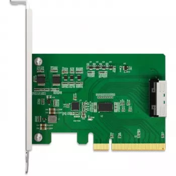 ICY DOCK EXLink MB409A5 MCIO 8i (SFF-TA-1016) na PCIe 5.0 x8 adaptér s Redriver