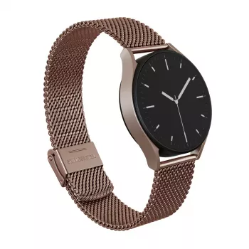 BURGA Metal Mesh Elegance univerzálny remienok na hodinky 22 mm Rose Gold