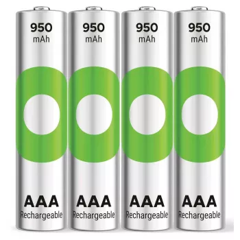 GP ReCyko Micro AAA NiMH batéria 950 mAh 1,2 V balenie 4 ks (GPRCK95AAA105C4)