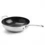 GreenPan Premiere wok 30 cm nerezová oceľ