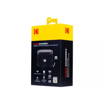 Kodak SoundBrix Wireless Stack Speaker (Bass Black), 2 ks