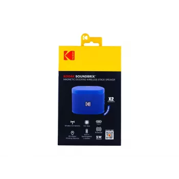 Kodak SoundBrix Wireless Stack Speaker (Backstage Blue), 2 ks