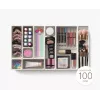 Joseph Joseph Viva 12-dielna sada organizérov do zásuvky na make-up - sivá/priehľadná