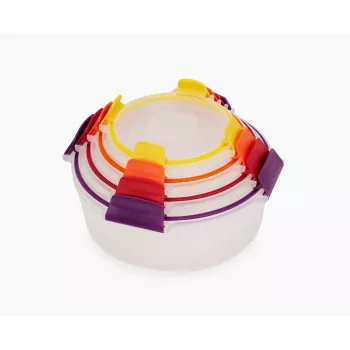 Joseph Joseph Nest Lock 4-dielna viacfarebná sada okrúhlych nádob