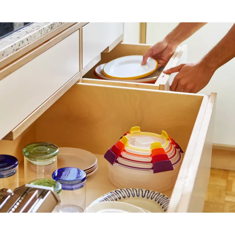 Joseph Joseph Nest Lock 4-dielna viacfarebná sada okrúhlych nádob