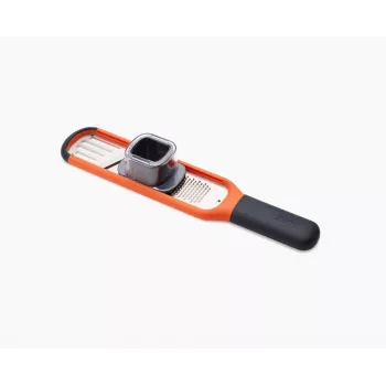 Joseph Joseph Handi-Grate 2-in-1 mini strúhadlo a hobľovač - oranžová - nerezová oceľ