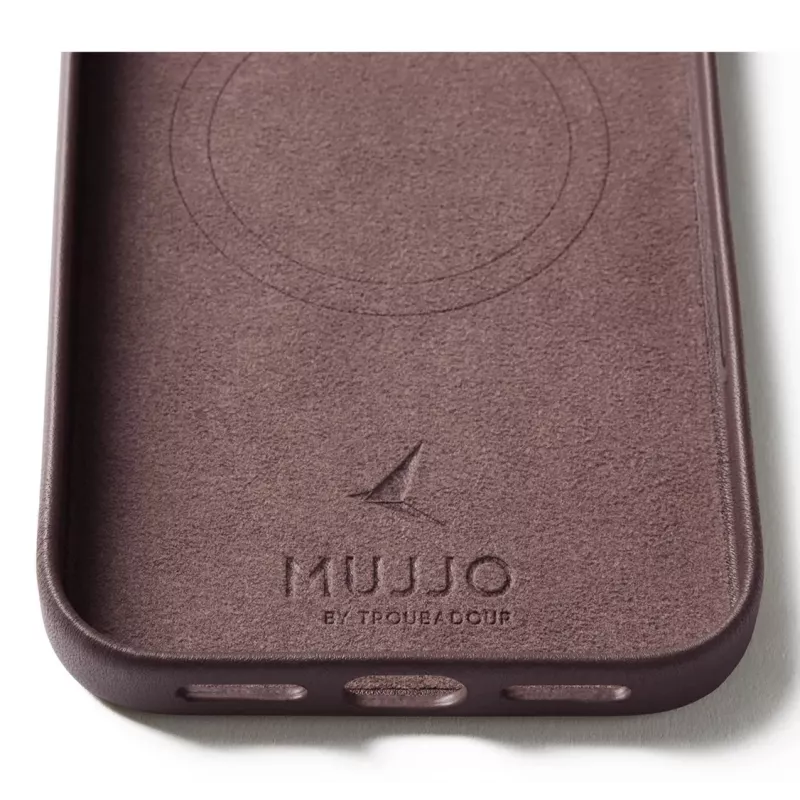 Mujjo kožené puzdro pre iPhone 17 Pro Max s MagSafe (Bronze Red)