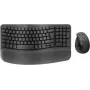 Logitech Wave Keys a Lift Combo - bezdrôtová ergonomická súprava klávesnice a myši - Bluetooth LE, 2,4 GHz - QWERTY - nordické rozloženie - grafitová