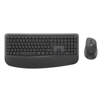 Logitech MK880 For Business bezdrôtová súprava klávesnice a myši - grafitová - švajčiarsko-francúzske rozloženie