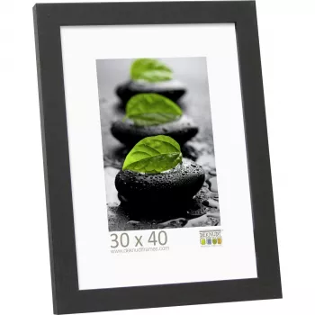 DEKNUDT S44CF2 30x40 drevený čierny rám na jednu fotografiu - na výšku aj na šírku