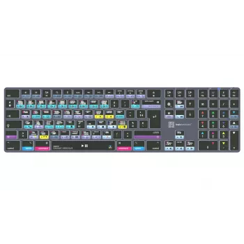 LogicKeyboard DaVinci Resolve 18 Titan FR (Mac) - francúzske AZERTY rozloženie, podsvietená, drôtová USB