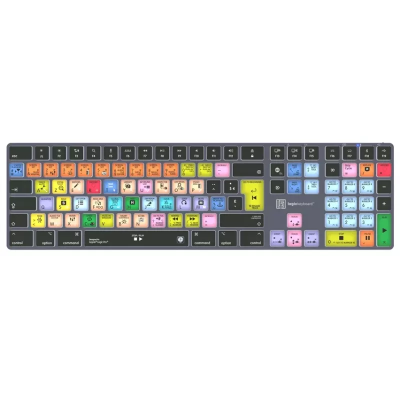 LogicKeyboard Apple Logic Pro X2 Titan FR (Mac) - francúzska AZERTY drôtová podsvietená klávesnica
