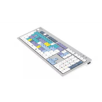 LogicKeyboard DaVinci Resolve Classic ALBA FR (Mac) - francúzske AZERTY rozloženie, drôtová USB klávesnica pre Blackmagic DaVinci Resolve