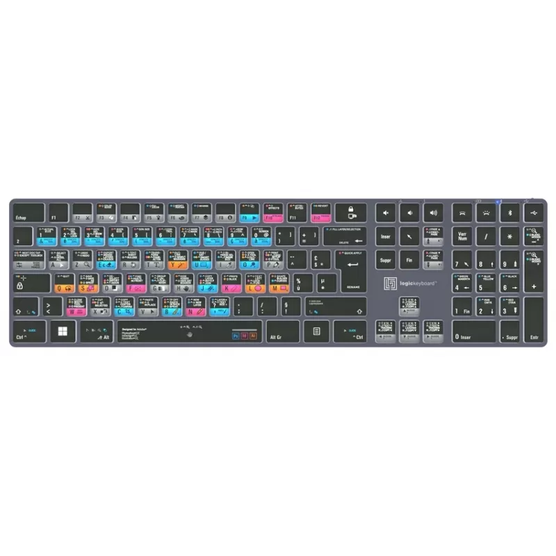 Logickeyboard Adobe Graphic Designer Titan FR PC podsvietená klávesnica (francúzske AZERTY)