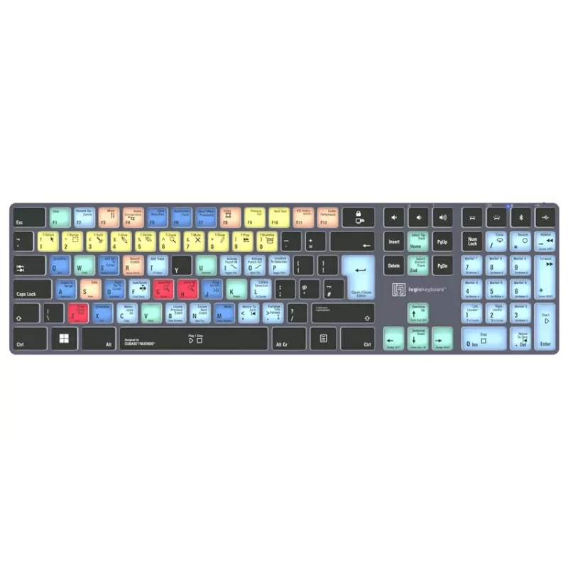 Logickeyboard Steinberg Cubase/Nuendo Titan UK PC drôtová USB klávesnica s podsvietením