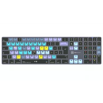 Logickeyboard DaVinci Resolve Classic Titan DE (Mac) - nemecké rozloženie, káblové USB, editačná klávesnica s podsvietením