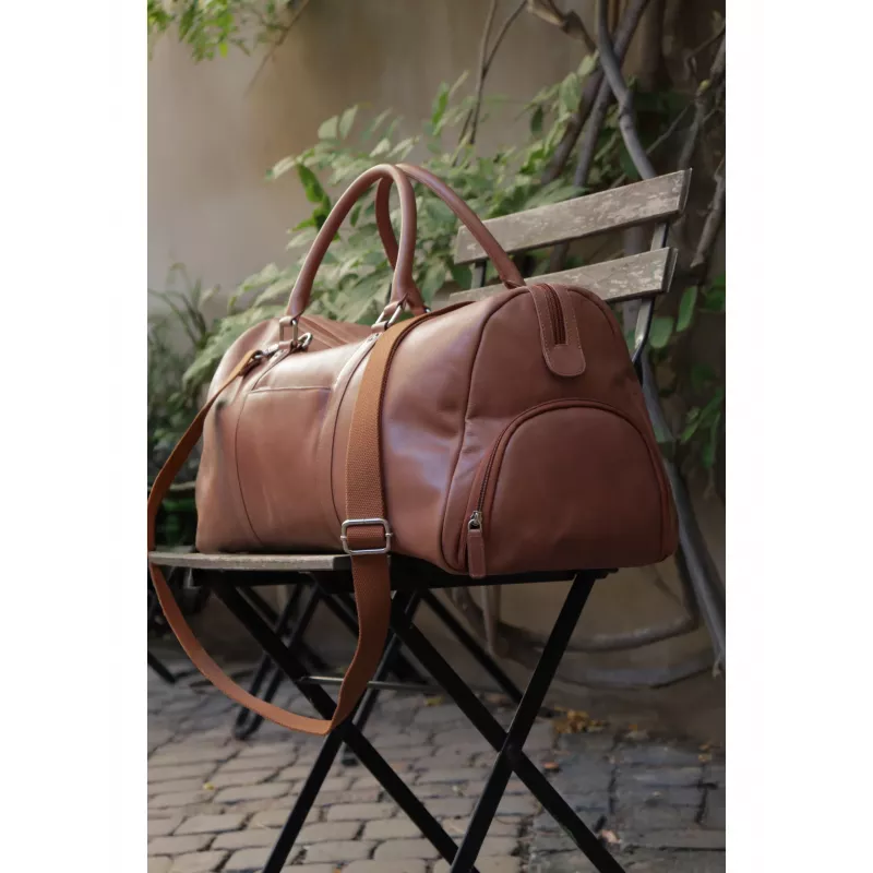dbramante1928 Kalundborg Sport Weekender Bag - kožená cestovná taška 15 (tan)
