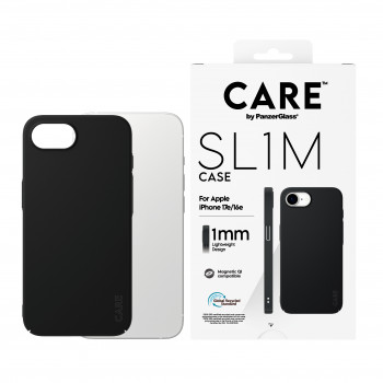 CARE by PanzerGlass SL1M puzdro čierne s MagSafe pre iPhone 16e / 17e (CR52018)