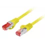 LANBERG Cat.6 S/FTP LSZH CU patch kábel 3,0m žltý Fluke Certified (PCF6-10CU-0300-Y)