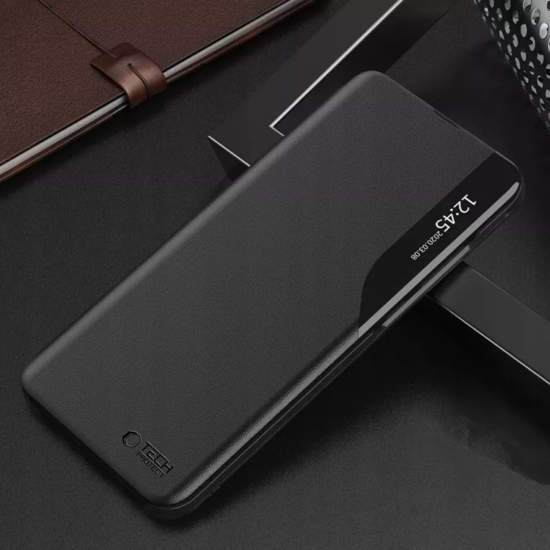 TECH-PROTECT Smart View knižné puzdro pre Xiaomi Redmi Note 14 Pro 5G / Poco X7 5G - čierna
