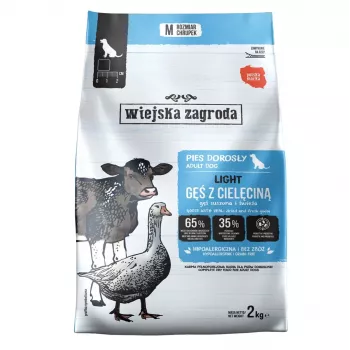 WIEJSKA ZAGRODA Light Goose with Veal Trockenfutter pre psov 2kg
