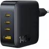 Baseus EnerFill FH11 GaN 140W 3xUSB-C + 1xUSB-A rýchla nabíjačka čierna
