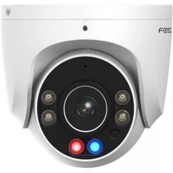 Foscam W5EP bezpečnostná kamera biela 5MP (3072x1728), PoE, integrovaný reflektor, červeno-modré výstražné svetlá a siréna