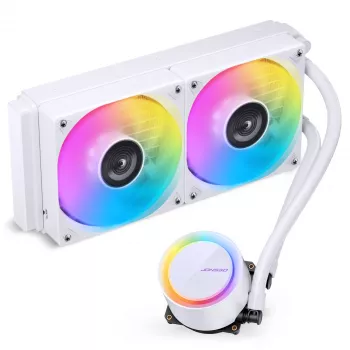 Jonsbo TG-240 AiO kvapalinový CPU chladič, ARGB - 240mm, biely