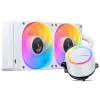 Jonsbo TG-240 AiO kvapalinový CPU chladič, ARGB - 240mm, biely