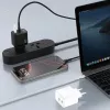 Dudao A28PCEU 45W GaN napájací zdroj s 2x USB-C a 1m USB-C káblom - čierny