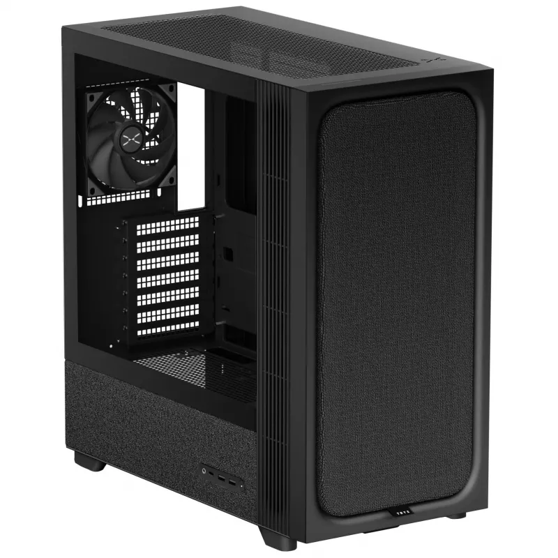 TRYX FLOVA F50 Midi-Tower, ATX, temperované sklo - čierna