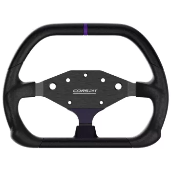 CONSPIT DX320 D-Shape volant - 320mm Alcantara rukoväť, karbón, RGB