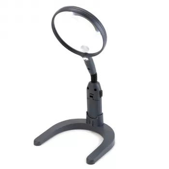 Carson MagniLamp 3,5x LED lupa - sivá - priehľadná - AA - 11 cm - 187 g
