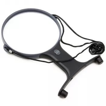 Carson HF-66 MagniFree LED lupa s flexibilným husím krkom, 2x/5x zväčšenie, 13 cm šošovka, LED osvetlenie, čierna