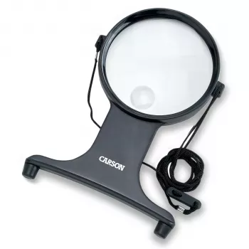 Carson HF-25 MagniFree LED lupa s lampou 2x/5x 11cm čierna