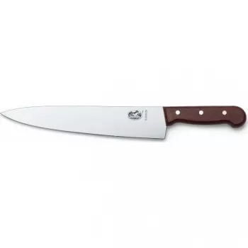 Victorinox Wood kuchynský nôž 22 cm, čepeľ z nehrdzavejúcej ocele, drevená rukoväť, hnedá (5.2000.22G)
