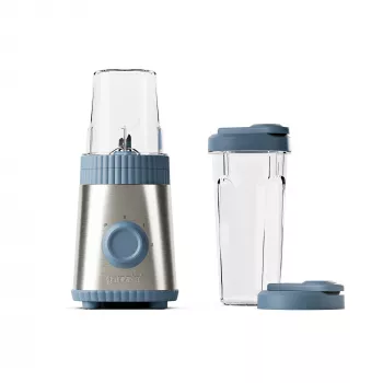 Guzzini Sous Chef mobilný mixér ON-THE-GO, tmavomodrý – kompaktný mixér s 2 pohármi