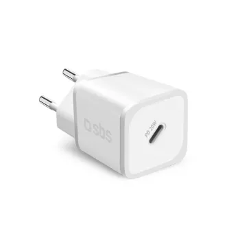 SBS PD cestovná nabíjačka 20W USB-C GaN biela (TETRGAN1C20W)
